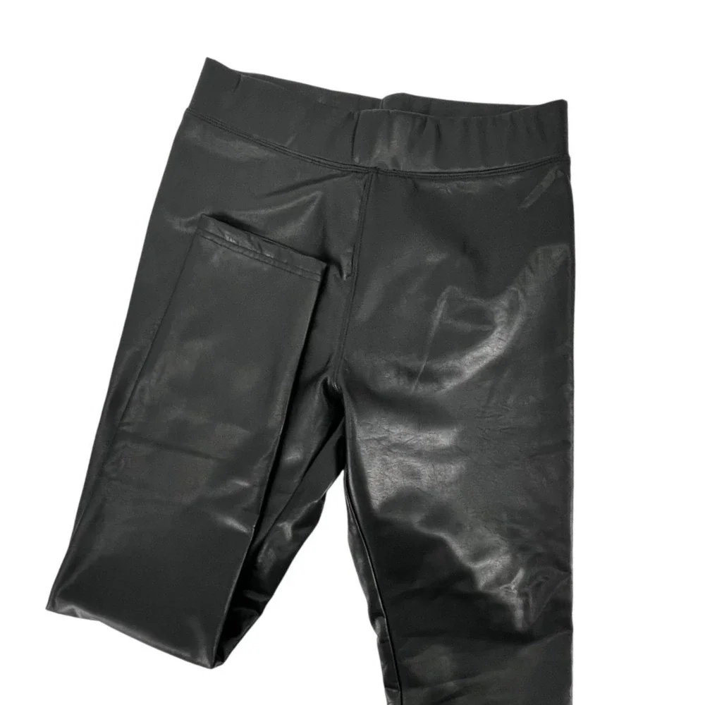 Ci Sono Faux Leather Leggings Womens Medium Black High Rise Streetwear Night Out